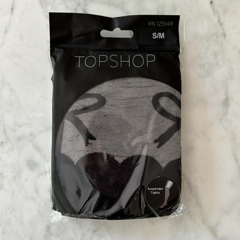 Topshop Suspender Tights - Size S/M